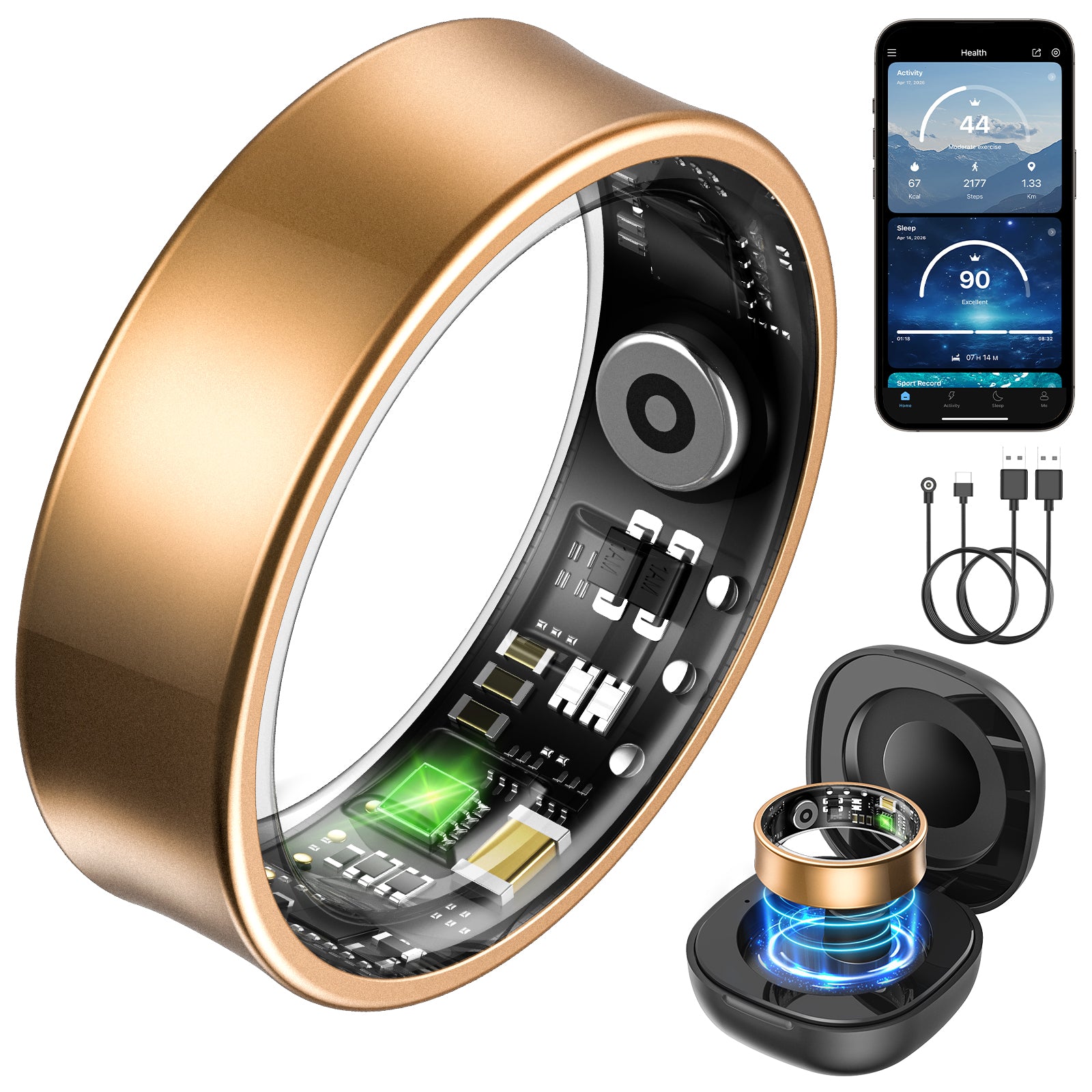 R09 Smart Watch Ring for Men and Women